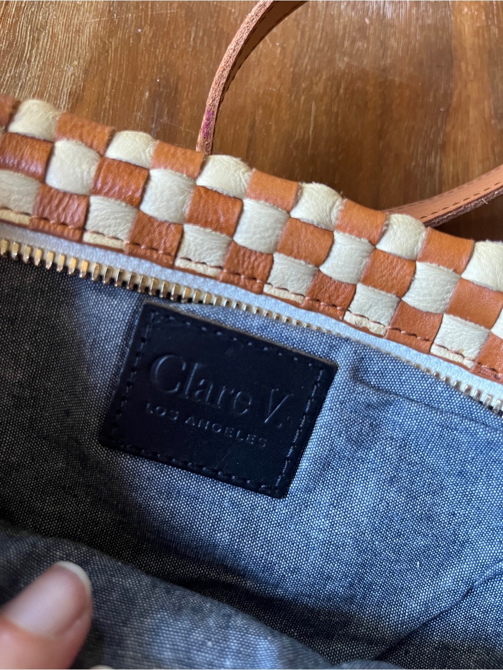 Natural and cream woven Grande Fanny - Picture 3 of 6
